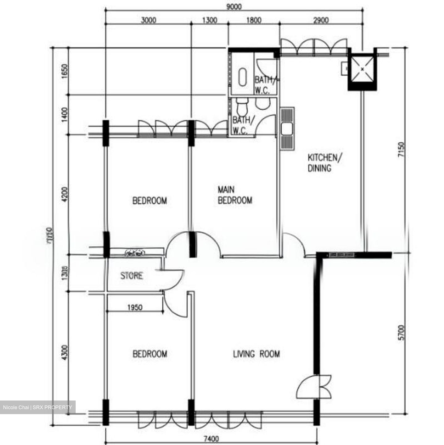 Blk 457 Clementi Avenue 3 (Clementi), HDB 4 Rooms #503407881